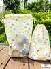 Bolsa de armazenamento para viagem de roupas e sapatos, saco com cordão de coelho de desenho animado espessado, saco de armazenamento de subembalagem de plástico fosco PE
