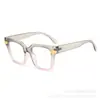 Gafas de sol cuadradas minimalistas europeas y americanas, patillas de colores de moda, protección UV, gafas de moda para ventas transfronterizas
