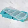Venta Caliente Transfronteriza Cubitera de Hielo de Silicona Reforzada con Alambre para Cubos de Sopa Caja de Hielo Congelado para Caldo Caja de Almacenamiento para Porcionar Conservación Fresca