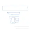 Adecuado para 20-23 Hyundai Sonata Control Central Palanca de Cambios Película Interior Suministros para Coche Transparente Modificado Película Protectora de TPU