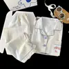 Pijama Infantil Nuevo Primavera y Otoño, Conjunto de Pijama para Niños de Manga Larga con Cuello de Solapa, Adecuado para Niños Mayores, Ropa para Habitación con Aire Acondicionado, Ropa de Casa