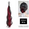 Peluca para Mujer Bolas Autoenrollables Manchadas Paquete de Cabello Aumenta la Cantidad de Cabello Moño Bajo con Flor Artefacto para Moño Bolsa de Cabello Antigua