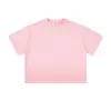 Camiseta de trabalho personalizada de peso pesado com gola redonda e impressão de logotipo, moda de verão em algodão, marca, camisa esportiva unissex de manga curta