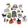 Parche bordado de Halloween, parche de tela, venta transfronteriza, traje bordado de calabaza, fantasma y murciélago.