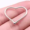 27x22mm 1.3g Color Plata Antigua Material para Joyería Colgante de Corazón DIY