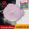 Magic Color Ballet pó camaleão pó laca de fogo cera perolado pó cor mágica Aurora pó rosa claro glitter material de impressão