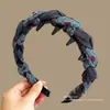 Faixa de cabelo antiderrapante com dentes estilo francês para mulheres, adequada para maquiagem e lavar o rosto, uso diário, presilha alta para cabelo, acessório de cabelo