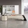 Mesa executiva pintada, mesa do presidente, mesa de escritório, estilo guerreiro preto, design minimalista moderno, de alta qualidade, mesa de designer, mesa de gerente de alta qualidade, mesa executiva grande