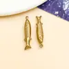 Acero inoxidable al vacío electrochapado color oro acero hueco estrella de mar, caballito de mar, caracola, pez tropical colgante accesorios para joyería DIY