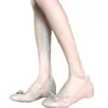 Sapatilhas Femininas Estilo Coreano Decotadas com Laço Outono 2026 Novo Francês Rosa Nude Elegantes Bico Redondo Simples Sapatos Baixos