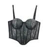 Fábrica de Lingerie Transfronteiriça Top Modelador Tomara que Caia sem Costas para Usar por Cima, Tubinho Sexy Estilo Europeu e Americano com Sutiã de Barbatanas