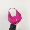 Estilo francês bordado de cor sólida 2024 primavera novo personalizado simples estilo ocidental estilo francês bolsa de ombro axilar para as mulheres