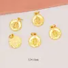 Acessórios de Pingente Dourado Areia com Alta Retenção de Cor Saco da Sorte Contas Espaçadoras de Cabacinha Pingente de Sino Dourado Rubi Acessórios para Pulseira DIY com Contas