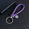 Llavero Creativo de Cordón de Cuero Tejido Hecho a Mano para Hombres, Mujeres, Parejas, Cadena para Llave de Coche Colgante Regalo Venta al por Mayor