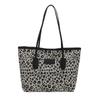 Nova Bolsa de Ombro Retro Estampada de Leopardo 2024 Elegante Moderna Bolsa de Ombro Estilosa Relaxamento Moda Bolsa Tote com Texto da Moda
