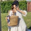 Bolso de Paja Nicho Francés Bolso de Crowdsourcing Bolso de Hombro Versátil Bolso de Playa Artístico para Mujer Nuevo Coreano ins 2020