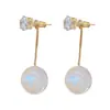 Brincos Coreanos Modernos de Pérola com Franjas Cravejadas de Diamante, Duas Formas de Usar, Fashion e Versáteis, Brincos Simples para o Dia a Dia