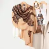 Chal Retro Americano con Estampado de Leopardo para Mujer, Estilo Old Money de Verano, Bufanda de Moda de Lujo Ligero, Bufanda de Seda de Leopardo de Alta Gama