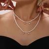 Sugar Love Zircon Pendant Light Luxo Moda Contas Clavícula Colar Aço Inoxidável Gargantilha Colar de Pescoço em estoque