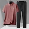 Ropa de verano para hombre de dos piezas de alta gama, un conjunto de traje deportivo para hombre, ropa a juego para hombre, pantalones