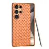 Capa de Celular com Padrão Trançado Tudo Incluído Adequada para Samsung S26Ultra Tendência S25Plus Capa Protetora com Resfriamento S25 Anti-Queda