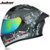 Casco para motocicleta eléctrica JIEKAI JIEKAI para hombre y mujer, casco integral, doble visor, cobertura total, moto de calle, Bluetooth, universal para las cuatro estaciones