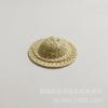 Mini Sombrero de Muñeca Juguete Sombrero Pequeño de Copa Sombrero para Mascota Lindo Sombrero Pequeño para Mascota Sombrero para la Cabeza Sombrero de Papel de Ratán Beige