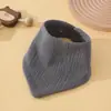 Babetes de Gaze de Algodão Espessa Cor Lisa Transfronteiriços Classe A, Absorventes e Secos, Panos para Baba de Bebê, Babetes Infantis em Estoque
