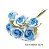 Flores Artificiales Azules, Centros de Flor de Espuma, Estambres de Flor, Fruta, Envoltura de Flores, Pasadores Hechos a Mano para DIY, Accesorios para el Cabello, Accesorios Decorativos, Materiales