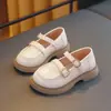 Zapatos de Cuero para Niñas Estilo Británico 2026 Otoño Nuevos Zapatos Individuales para Niños Zapatos Mary Jane de Cuero Versátiles y de Moda para Bebés