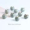 Accesorios de joyería de bricolaje Jingdezhen, cuentas de cerámica de colores, cuentas sueltas de 12 mm, cuentas de porcelana esmaltada con flores, material para pulseras y collares