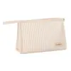 Bolsa de cosméticos tipo pastel de cuello blanco, gran capacidad, diseño de alta gama, color caramelo, adecuada para viajes y viajes de negocios, bolsa de almacenamiento de moda, venta al por mayor