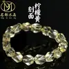 Famoso Pulsera de Citrino Natural Irregular Facetado Pulsera de Cuentas Cilíndricas de Citrino Cuentas al por Mayor