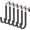 Gancho para Puerta sin Perforaciones Gancho de Metal Sumergido para Ropa de Baño S Gancho Individual Toallero para Inodoro Trapeador Gancho Móvil