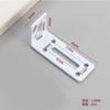 Conector Laminado Código de Ângulo com Furo Longo Conector Multifuncional Código de Ângulo Ajustável Espessamento Ajustável Suporte de Código de Ângulo Reto de 90 Graus