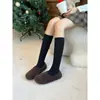 Nuevos Zapatos Planos de Punta Redonda Birkenstock para Mujer 2025, Zapatos Cálidos de Algodón Felpa de Lana, Zapatos Peludos de Suela Gruesa