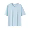 Mercado Mayorista Más Vendido Silueta Holgada Camiseta de Manga Corta Cuello Redondo 280G Múltiples Colores Disponibles Suministro de Puesto Casual Primavera Verano