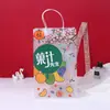 Bolsa de hielo para vino de hielo personalizada de PP a prueba de fugas, bolsa de hielo portátil para vino, embalaje de vino, bolso transparente, bolsa de regalo, logotipo