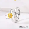 Cao Shi Venda Quente Transfronteiriça Anel Girassol Ladaza para Mulheres com Abertura Ajustável e Design de Palma, Estilo Moderno e Fresco