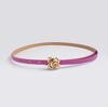 Cinturón de Mujer de Gama Alta con Hebilla de Rosa, Cuero Simple, Cinturón Delgado Suave, Cinturón de Mujer Elegante y Dulce