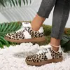 2026 Verano Nuevo Talla Grande Zapatos Casuales Cómodos con Estampado de Leopardo Moda Estilo Europeo y Americano Talla Única