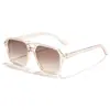 Gafas de sol de montura grande con doble puente para mujer, de alta gama, nuevas, moda europea y americana, protección UV, gafas de sol para protección solar, para hombre