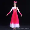 Dança de Abertura com uma Saia Longa e Fluida, Traje de Palco Moderno, Roupa para Performance de Canto Coral e Dança, Vestido Longo Feminino para Festa de Dança