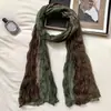 2026 Novo Lenço Estilo Deserto Étnico Verão Feminino Plissado Gradiente Lenço de Cabeça Lenço de Seda Deserto Lenço de Pescoço Shawl para Garota Popular