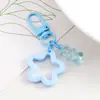 Llavero Accesorio Oso Transparente Colorido Estrella de Cinco Puntas Hueca Accesorio para Joyería DIY Colgante para Bolso Decoración de Equipaje