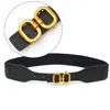 Nueva Moda Hebilla Dorada Antigua Cinturón Decorativo Accesorios de Piel para Mujer Cinturón Elegante para Suéter Cinturón para Abrigo de Mujer Gabardina