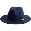 Amazon explosiones transfronterizas moda europea y americana sombrero plano simple hombres y mujeres temperamento francés sombrero de fieltro sombrero de jazz clásico
