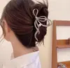 Grampo de Cabelo de Liga Galvanizada Estilo Coreano Outono 2025 Grande Presilha de Tubarão Versátil Elegante Acessório de Cabelo Decoração Feminina