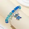Pulsera de Cuentas Lilo y Stitch de Venta Caliente Transfronteriza Europea y Americana Pulsera Tejida a Mano Joyería de Mano de Animación de Dibujos Animados