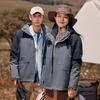 Chaqueta para Exterior Tres en Uno Terciopelo Cremallera Ykk Otoño e Invierno Desmontable Dos Piezas Ropa de Trabajo con Logotipo Personalizado